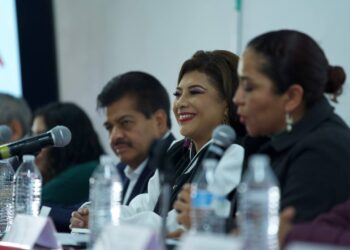 La aspirante a la candidatura de Morena para la Jefatura de Gobierno Clara Brugada dijo que de no ganar la encuesta interna para ser la candidata de Morena a la Jefatura de Gobierno, respetará el resultado. FOTO: Campaña Clara Brugada