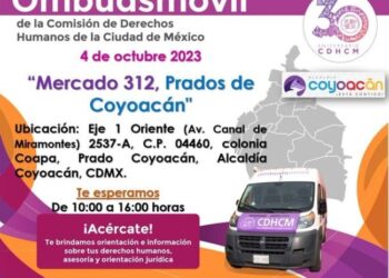 Invita Alcaldía Coyoacán al Ombudsmóvil de CDHCDMX