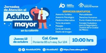 Invita Alcaldía ÁO  a Jornada de Atención al Adulto Mayor en Tu Colonia