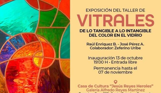 Invita Alcaldía Coyoacán a expo «De lo Tangible a lo Intangible del Color en el Vidrio “