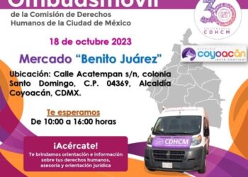 Llega el Ombudsmóvil de CDHCDMX a Coyoacán