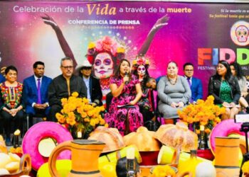 Berenice Hernández presenta en conferencia de prensa el “Festival Internacional de Día de Muertos” Tláhuac 2023