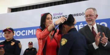 Los avances en seguridad, gracias a las y los policías de blindar ÁÓ: Lía Limón