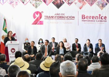 Berenice Hernández destacó que la transformación de nuestra alcaldía “se ve y se vive”, señaló la alcaldesa al destacar que actualmente son reencarpetados 97 mil metros cuadrados de vialidades. FOTOS: Especial