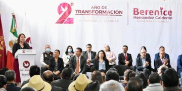 Berenice Hernández destacó que la transformación de nuestra alcaldía “se ve y se vive”, señaló la alcaldesa al destacar que actualmente son reencarpetados 97 mil metros cuadrados de vialidades. FOTOS: Especial