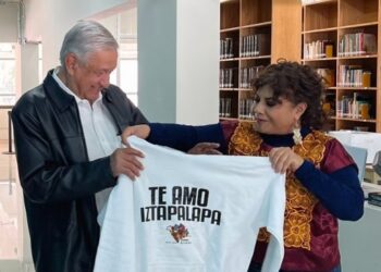 Muchos lo interpretaron como un espaldarazo del presidente Andrés Manuel López Obrador hacia Clara Brugada, para la candidatura de Morena a la Jefatura de Gobierno de la Ciudad de México. FOTO: Archivo Presidencia