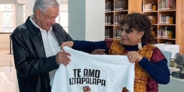 Muchos lo interpretaron como un espaldarazo del presidente Andrés Manuel López Obrador hacia Clara Brugada, para la candidatura de Morena a la Jefatura de Gobierno de la Ciudad de México. FOTO: Archivo Presidencia