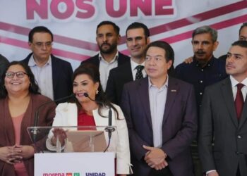 “Todas y todos somos necesarios en nuestro movimiento. La cuarta transformación está más fuerte que nunca, contamos con el respaldo del pueblo y no les vamos fallar”, expresó Brugada Molina en redes sociales. FOTO: Campaña Brugada