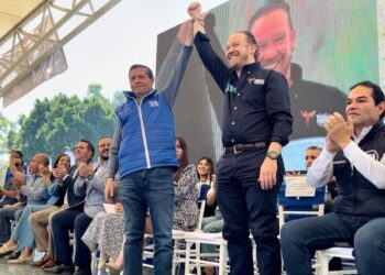 Los partidos de oposición PAN, PRI, PRD registraron cómo será el ‘siglado’ de sus candidaturas para Alcaldías y Diputaciones en la Ciudad de México, en el que destaca que el PAN llevará seis, el PRI otras seis y el PRD cuatro, de las 16 demarcaciones territoriales. FOTO: X / Giovani Gutiérrez