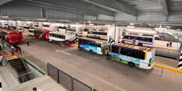 El Jefe de Gobierno, Martí Batres Guadarrama inauguró la primera etapa del Centro de Transferencia Modal (CETRAM) “Martín Carrera”, ubicado en la Alcaldía Gustavo A. Madero, que atenderá a 130 mil personas. FOTO: GCDMX