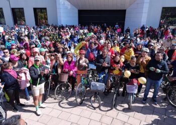 El deseo de Brugada: que el futuro de la CDMX sea en bicicleta. FOTO: Especial