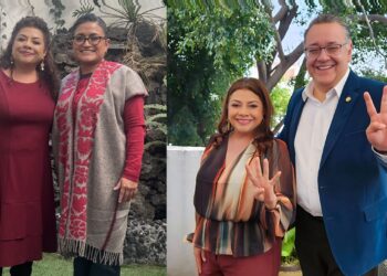 René Bejarano ya le terminó de escribir su carta a Santa Clos, que en el caso de Morena CDMX se adelantará y llegará el 22 de diciembre: quiere las dos principales Alcaldías de la capital, Iztapalapa y Cuauhtémoc. ¿Y su nieve de qué sabor?, dicen. FOTO: X / Aleida Alavez – X / Gabriel García