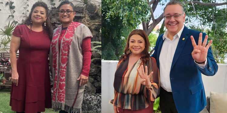 René Bejarano ya le terminó de escribir su carta a Santa Clos, que en el caso de Morena CDMX se adelantará y llegará el 22 de diciembre: quiere las dos principales Alcaldías de la capital, Iztapalapa y Cuauhtémoc. ¿Y su nieve de qué sabor?, dicen. FOTO: X / Aleida Alavez – X / Gabriel García