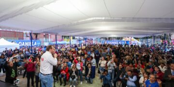 El anuncio de los militantes emecistas se da luego de que el Tribunal Electoral de la Ciudad de México (TECDMX) otorgara la licencia definitiva a Taboada como alcalde de la Benito Juárez, que le había sido chicaneada por la mayoría de Morena en el Congreso de la CDMX. FOTO: Campaña Taboada