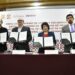 El Gobierno capitalino y el IECM suscribieron un convenio de colaboración con el objetivo de apoyar los trabajos de preparación del Proceso Electoral Local Ordinario 2023-2024 así como contribuir a la seguridad y desarrollo de la jornada electoral que se llevará a cabo el 2 de junio del 2024. FOTO: GCDMX