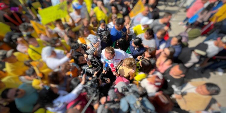 El precandidato a la Jefatura de Gobierno de la coalición Va por la Ciudad de México, Santiago Taboada, aseveró que es necesario “pacificar” la capital del país, ante el alto nivel de violencia. FOTO: X / Taboada