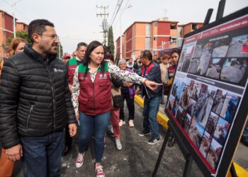 Transcurridos más de 6 años del terremoto, y cinco de la actual administración morenista que ahora encabeza Martí Batres como jefe de Gobierno, por fin entregó 448 departamentos rehabilitados en la Unidad Habitacional "Ana Bolena 270”, en la Alcaldía Tláhuac. FOTO: GCDMX