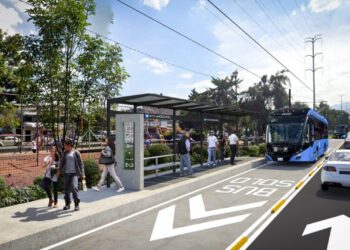 Martí Batres, jefe de Gobierno presentó el anteproyecto de la nueva línea de trolebús que correrá sobre Avenida Aztecas, en la zona de Pedregales de la Alcaldía Coyoacán, que prevén beneficie a 115 mil habitantes, mejore la movilidad en una de las zonas con más necesidades de la capital del país, la cual contará con una inversión de 240 millones de pesos, y se prevé esté lista en ocho meses. FOTO: Imagen objetivo Secretaría de Obras CDMX