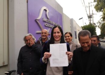 Demandan Lía Limón y habitantes de Álvaro Obregón a precandidatos de Morena ante el Instituto Electoral de la CDMX
