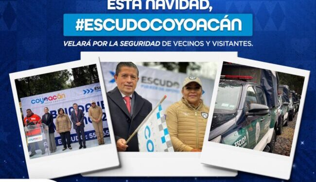 Continua el blindaje navideño en Coyoacán