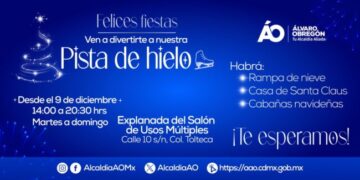 Invita Alcaldía ÁO a  la Pista de Hielo