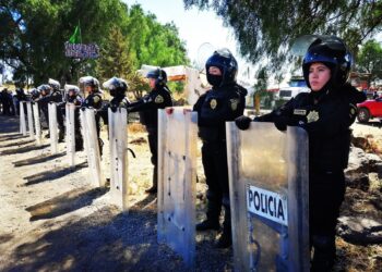 Con el objetivo de contener el crecimiento de la mancha urbana en Áreas Naturales Protegidas de la demarcación, se implementó un fuerte operativo en el ejido conocido como “Las Tablas”.  FOTOS: Especial