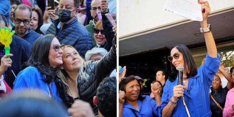 Luego de hacer su registro en el PAN como precandidata única para la Alcaldía Álvaro Obregón, Lía Limón –a pregunta expresa– lanzó un enérgico y firme llamado a las autoridades del Gobierno de la Ciudad de México, que encabeza hoy Martí Batres, para que saquen las manos del proceso electoral y respeten la voluntad popular. FOTOS: Especial