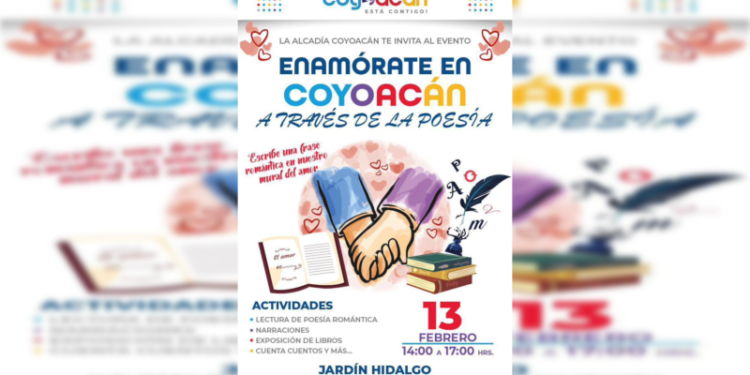 Invitan al evento  «Enamórate de Coyoacán a través de la poesía”