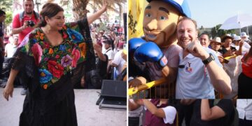 En el contexto del arranque de las campañas para las Alcaldías y las diputaciones locales en la Ciudad de México se desató una nueva guerra de encuestas: las que colocan –como desde hace meses–, a Clara Brugada con alrededor de 15 puntos de ventaja por sobre Santiago Taboada, y otras cada vez más frecuentes, que ubican a Taboada muy cerca de la morenista e incluso que ya la rebasó. FOTOS: Especial