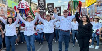 Durante el arranque de su campaña electoral, Berenice Hernández Calderón dijo que construirá el segundo piso de la llamada Cuarta Transformación de ganar en la Alcaldía Tláhuac en las elecciones del próximo 2 de junio. FOTO: CDMX Magacín