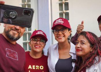 Gaby Osorio, la aspirante a la candidatura por la coalición "Seguiremos Haciendo Historia en la Ciudad de México" por la alcaldía de Tlalpan, dio a conocer la propuesta denominada "Comunidades del Bienestar" con la que busca garantizar la seguridad en la demarcación. FOTO: Especial