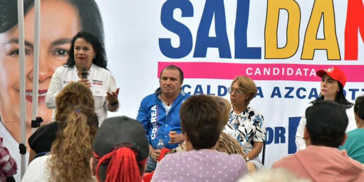 Voy a seguir luchando por recuperar la alberca del Deportivo Azcapotzalco, porque es y les pertenece a los habitantes de esta demarcación, dijo Margarita Saldaña Hernández, quien busca la reelección de esa alcaldía, por el PAN, PRI y PRD.