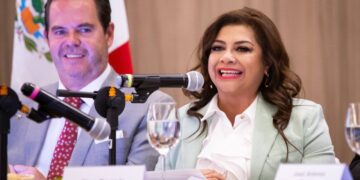 La candidata a la Jefatura de Gobierno de la Ciudad de México por la alianza “Sigamos haciendo historia”, Clara Brugada, ganó en el Simulacro Electoral Universitario con 58.4% de los votos, en dicho ejercicio electoral. FOTO: Especial