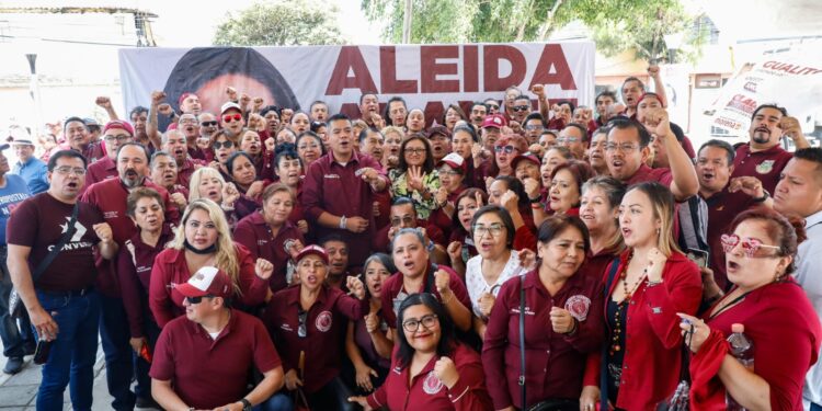 La candidata a la Alcaldía Iztapalapa, Aleida Alavez dijo que logrará un acuerdo que fortalezca los derechos laborales de los trabajadores en caso de que sea favorecida por el voto el próximo 2 de junio, y además dejó en claro que se acabó la venta de plazas en el gobierno de esa demarcación. FOTO: Especial