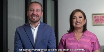 La candidata a la Presidencia de la República de la coalición Fuerza y Corazón por México, Xóchitl Gálvez, y Santiago Taboada, candidato de la Alianza Va X la CDMX, aseguraron que, de ganar las elecciones del 2 de junio, los programas sociales que hoy se tienen no sólo se van a quedar, sino que van a mejorar. FOTO: Especial