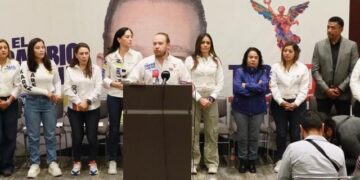 El candidato a la jefatura de gobierno, Santiago Taboada y los 16 aspirantes a las alcaldías de la Ciudad de México por el PAN, PRI y PRD denunciaron que Morena prepara un invento, un montaje para acusarlos de una supuesta compra de votos en todas las demarcaciones en las que compiten, para reventar la elección en la CDMX. FOTO: Especial