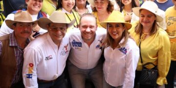 La esperanza ya cambió de manos y por eso vamos a ganar en las próximas elecciones del 2 de junio, aseguró la candidata a la alcaldía de Tlalpan, Alfa González durante su participación en la celebración del 35 aniversario del Partido de la Revolución Democrática (PRD). FOTO: Especial