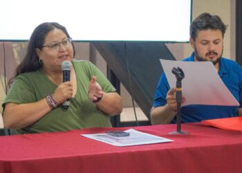 Lo que ocurrió al final de cuentas con el cómputo para la elección de alcaldesa de la Cuauhtémoc exhibió que el presidente de Morena en la Ciudad de México, Sebastián Ramírez y la secretaria general Citlalli Hernández sólo andan haciendo ruido a ver si pepenan algo más, incluso con lujo de violencia. FOTO: Especial