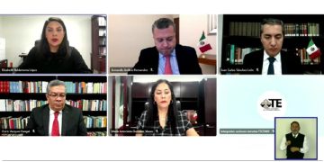 Con el voto de calidad del magistrado presidente interino, el zacatecano Armando Ambriz, el Tribunal Electoral de la Ciudad de México anuló la elección para la Alcaldía Cuauhtémoc, toda vez que consideraron hubo violencia política contra la mujer en razón de género (VPMG), en contra de Catalina Monreal, por parte de la ganadora de la contienda, Alessandra Rojo de la Vega. FOTO: Pantalla