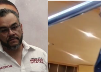 Tan sólo el 3 y 4 de junio que Fernando Mercado pagó en total a los 300 integrantes de su estructura electoral alrededor de 1 millón de pesos, casi el total del tope de gastos de campaña. Sin embargo, Mercado sólo reportó al INE que, en cifras cerradas, gastó 400 mil pesos en toda su campaña. Seguramente ni él se creyó. FOTO: Especial / Video reunión pago de operadores electorales Fernando Mercado