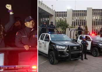 Con la participación de 50 elementos de la Policía Auxiliar y 14 unidades distribuidas en puntos clave de la demarcación, se realizan recorridos perimetrales en diversas zonas de la demarcación. FOTOS: Especial