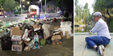 Los habitantes de la unidad Villa Panamericana, al sur de la CDMX,  padecen la desorganización y los problemas derivados de un tianguis que se instala no sólo un día,  sino cuatro días continuos, lo que convierte a la zona en un caos de basura, inseguridad y bloqueo al libre tránsito. FOTOS: Especial