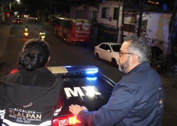 La Alcaldesa de Tlalpan, Gabriela Osorio y el Alcalde de La Magdalena Contreras, Fernando Mercado Guaida dieron inicio al operativo de seguridad denominado “Transformando Tu hogar, para Tu Seguridad“, en la zona limítrofe entre ambas demarcaciones, con el objetivo de reforzar la seguridad y prevenir la comisión de hechos delictivos en las zonas con mayor índice delictivo. FOTO: Especial
