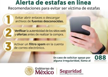 ¡Cuidado con los ciberdelincuentes¡ La SSPC, comprometida con la ciberseguridad de los ciudadanos, invita a la población a seguir estas recomendaciones para evitar ser víctima de algún delito