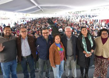 Mercado Guaida, agradeció el respaldo del gobierno capitalino y destacó la importancia de trabajar de la mano con el comisariado ejidal del pueblo de San Nicolás Totolapan, facilitando el desarrollo de la jornada