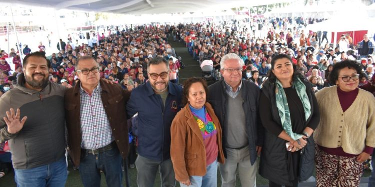 Mercado Guaida, agradeció el respaldo del gobierno capitalino y destacó la importancia de trabajar de la mano con el comisariado ejidal del pueblo de San Nicolás Totolapan, facilitando el desarrollo de la jornada