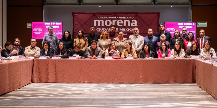 La coordinadora de Morena en el Congreso de la Ciudad de México, Xóchitl Bravo, remarcó como uno de los logros más importantes del periodo de sesiones que concluyó el diciembre el incremento presupuestario más importante para las Alcaldías (antes Delegaciones) de las últimas dos décadas. FOTO: Especial
