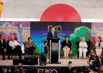 Giovani Gutiérrez Inaugura la 4ta Feria Internacional del Libro en Coyoacán. FOTO: Especial