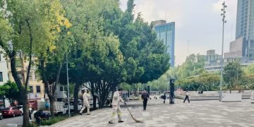 El Gobierno de la Alcaldía Cuauhtémoc, encabezado por la alcaldesa Alessandra Rojo de la Vega, reafirma su compromiso con la recuperación del espacio público y la defensa del patrimonio cultural con acciones en el Monumento a la Madre. FOTOS: Especial