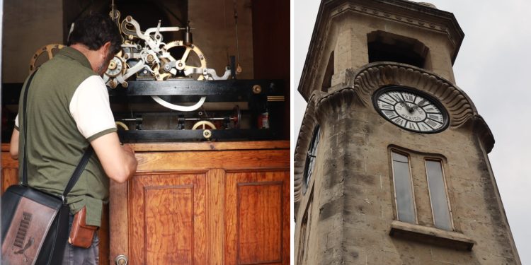 El histórico Reloj Chino, ubicado en la intersección de Bucareli y Artículo 123, volvió a marcar la hora tras recibir mantenimiento especializado por parte de la Alcaldía Cuauhtémoc, en coordinación con un maestro relojero certificado en relojes monumentales.